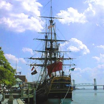 HMS Endeavour replica at the Port of Wilmington NC / kr NC