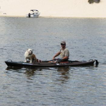 Canoeing on Moore R., West Aust