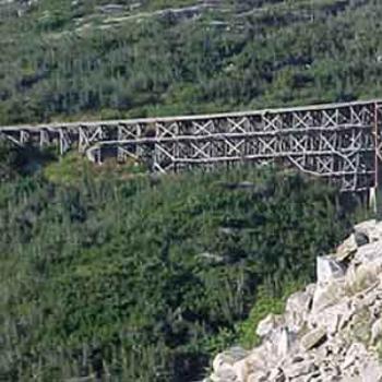 Original Rail Line out of Skagway, AK (Eve)