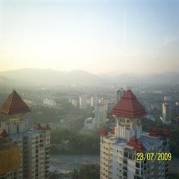 Kuala Lumpur from 41st floor p/house - Wendy from Perth