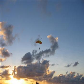 Parachutist, Coral Bay, W.A. (Wendy/Perth)