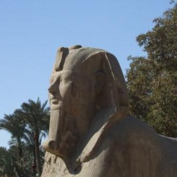 <b>Alabaster sphinx of Ramses II, Memphis, Egypt, - Eileen (Surrey, England)</b>