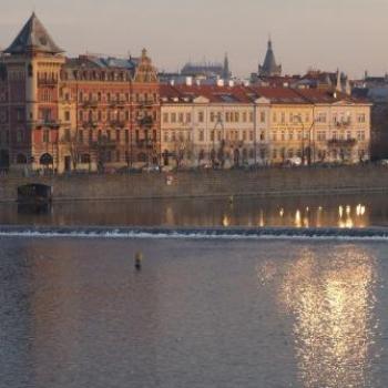 <b>Reflected sunset, Prague - Eileen (Surrey, England)</b>