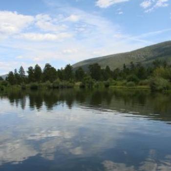 <b>Reflections in Green Lake of Uintah Mountains by Wilodene of Utah</b>