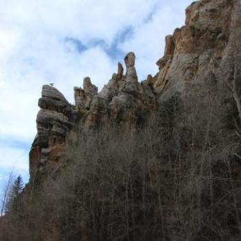 Tower Rock formation in Sheep Creek Geological Area of Utah in Oct 2009 by Wilodene