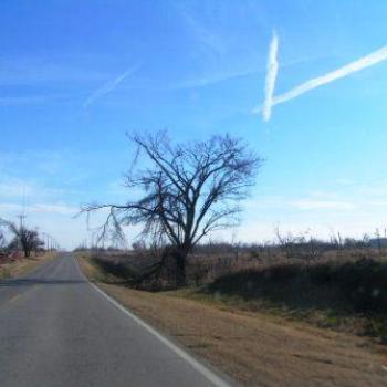 contrails near the Tulsa airport    Sue/OK