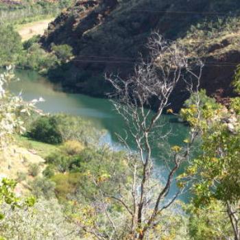 Ord River at base of Dam, Kimberleys, W.A., Wendy/Perth