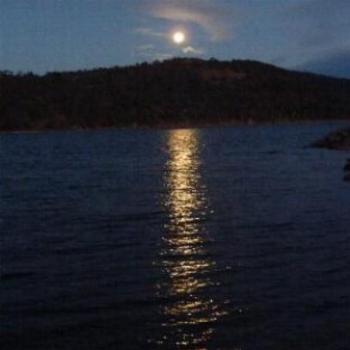 Full Moon over Lake Jindabyne. NSW (June)