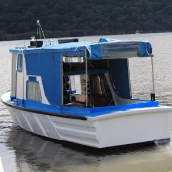 1906  nice boat 'Bosun' - our builder's renovation, Hawkesbury River Oct'10, Kate/Sydney