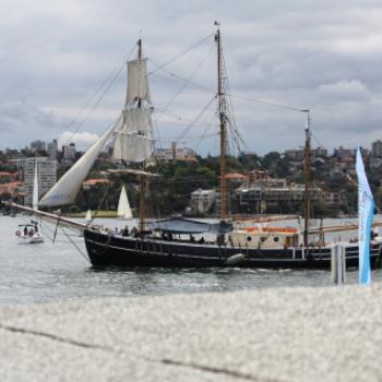 <b>2443 Pirate ship, Svanen, Tallship, Fort Denison, Sydney Harbour, Island Hopping adventure, 11th Oct'09, Kate/Sydney</b>