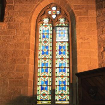 2738   SW window, Holy Trinity, the Garrison Church 1840, The Rocks, Sydney, 25th Feb'10 Kate/Sydney