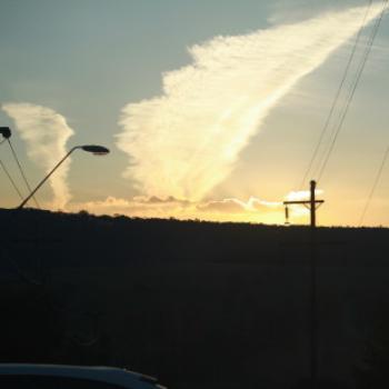 1818  Lithgow sunset 1, driving from Sydney to Dubbo, 6th May'09, Kate/Sydney