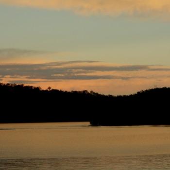 1263  sunset sky, looking North East,  8.06pm, Hawkesbury R, 2nd Jan'10, Kate/Sydney