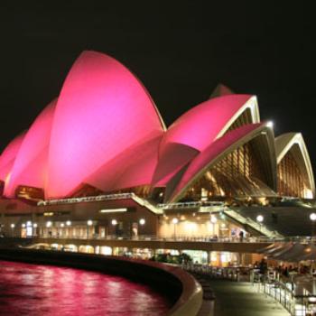 breast cancer awareness week- pink opera house