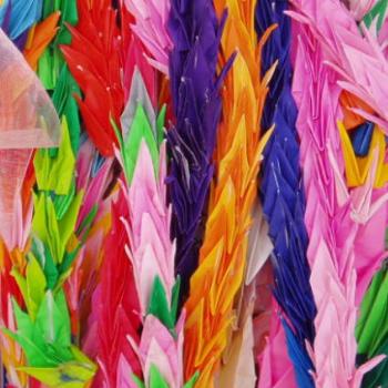 <b>1000's of paper cranes, Childrens Monument, Hiroshima</b>