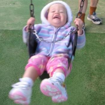 <b>Laura swinging away</b>