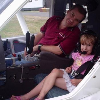 Mikayla and me, ready for a flight in a Jabiru