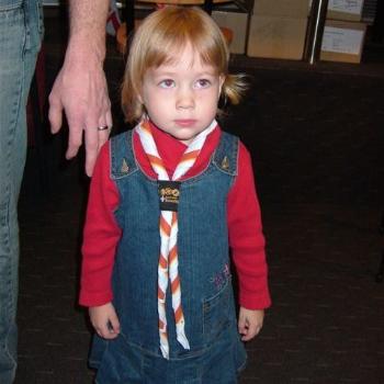 Laura with Scout Scarf