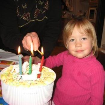 Laura and the icecream cake