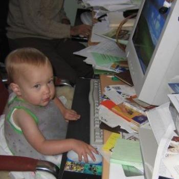 <b>Laura on Grandma's Computer (that's June from Epping)</b>