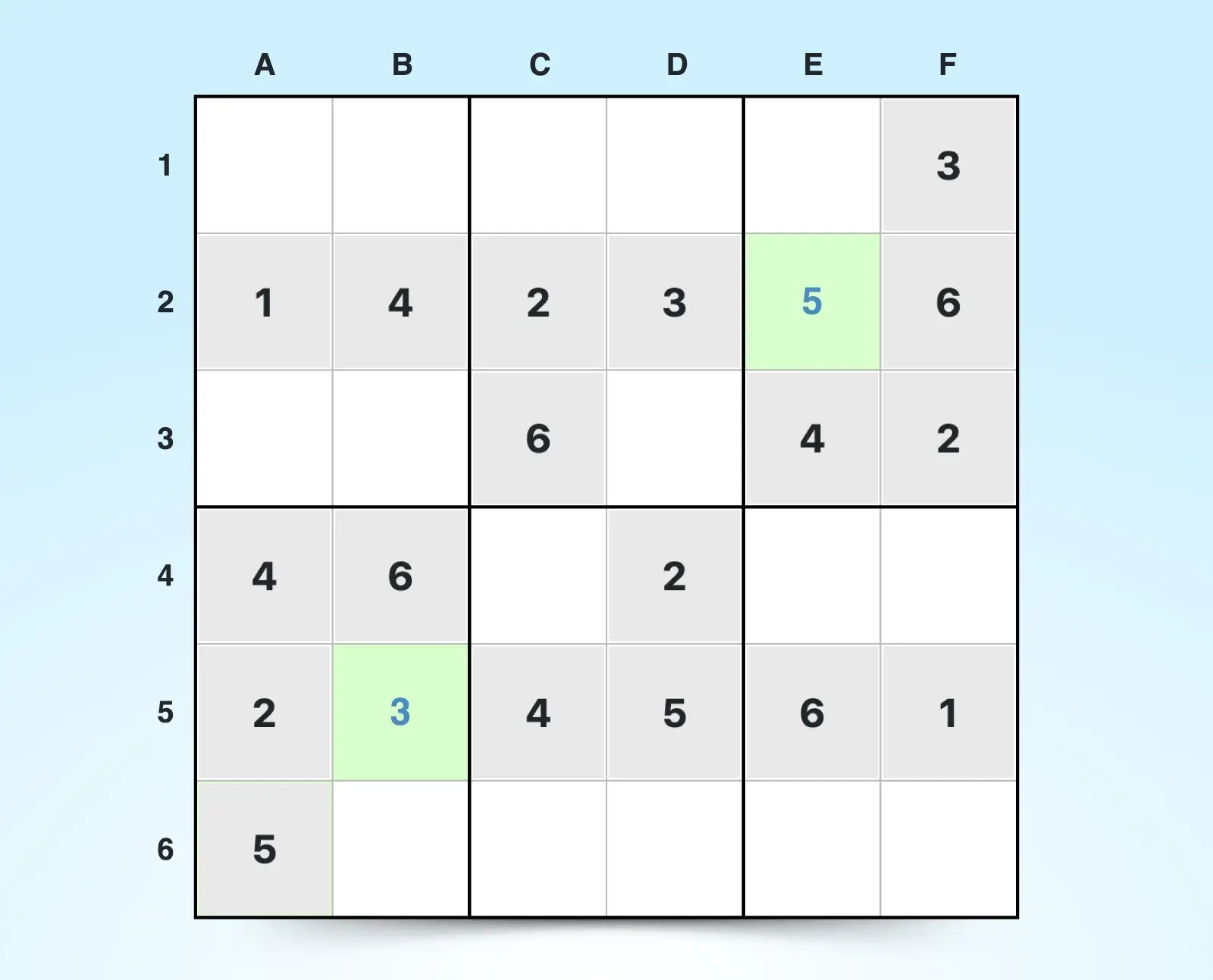 Sudoku last cell in unit solution