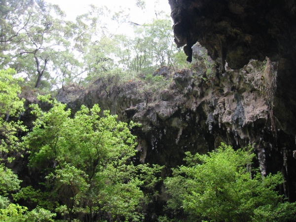 Entrance to a cave at Margaret River.