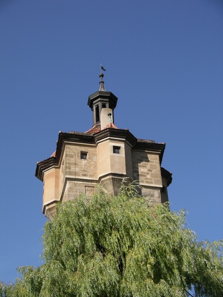 Tower on part of the town walls. A beautiful view on a perfect day!