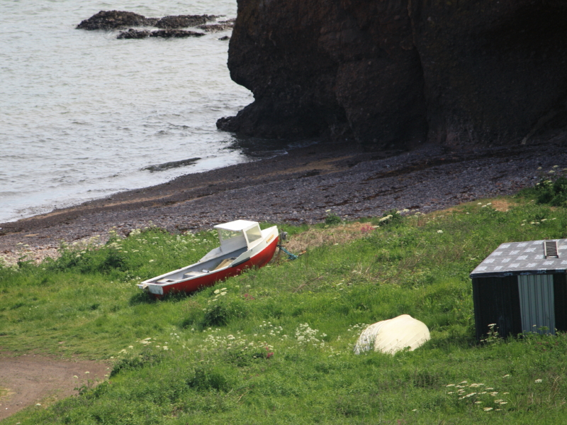 Auchmithie is about 20mins north of Arbroath. We had fish & chips for lunch, while admiring the scenery!!