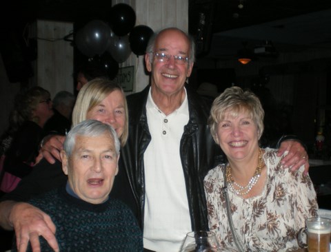 Jaime, Jane, Phil and Brenda at Slider's Seaside Restaurant