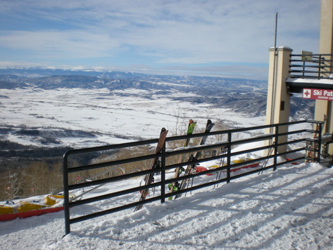 Top of the gondola (about half way up the mountain)