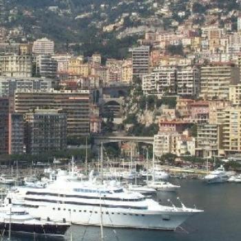 The marina with the Lady Moura docked (a huge Arabian cruiser which is seen here often).

Found this if anyone's interested: http://en.wikipedia.org/wiki/Lady_Moura 
She's gorgeous.