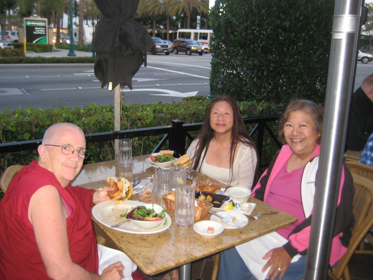 We met for dinner at The Cheesecake Factory at Anaheim Gardenwalk (near Disneyland), May 23, 2011