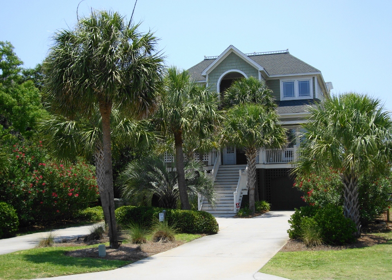 View of the house from the street.