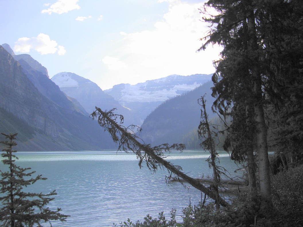 As seen from Lake Louise, Alberta.