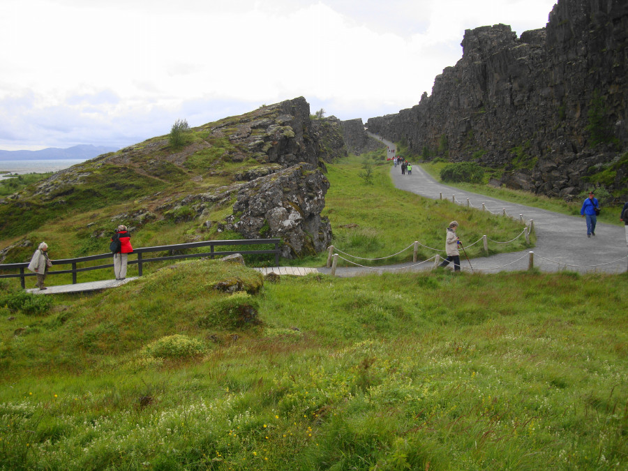 We walked down the path on the right.