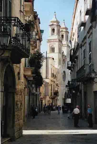 The cathedral in the center of the Old Town