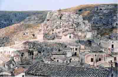 St. Idris overlooking the city.  It is carved into the rock at the peak of the hilltop.