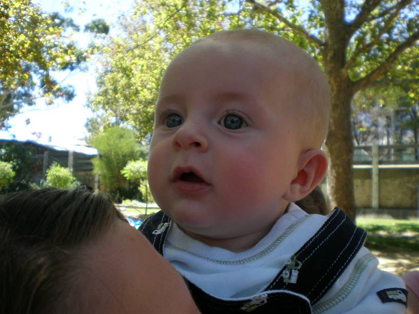 This is my grandson Keldon on his first picnic