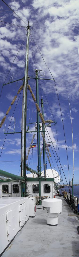 Mast on the boat 2005 visit to Fremantle