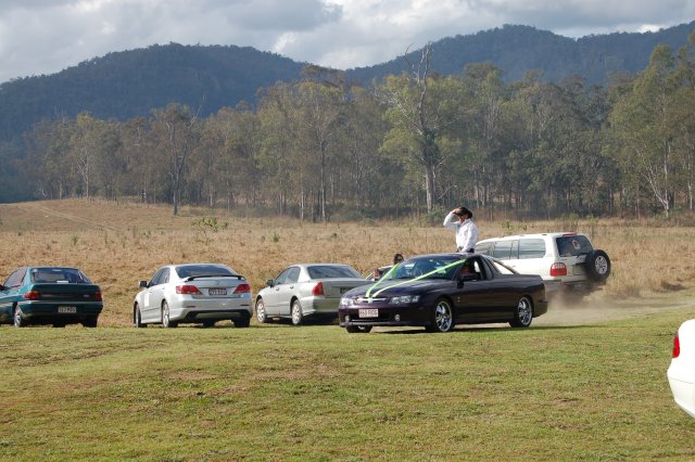 In a HOLDEN Ute.