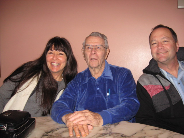 Me, my 88 year old dad and my "little" brother.