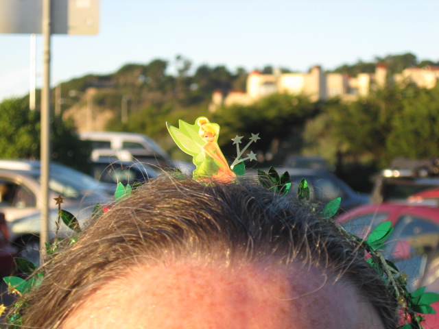 He was also wearing a "boy's" boa!