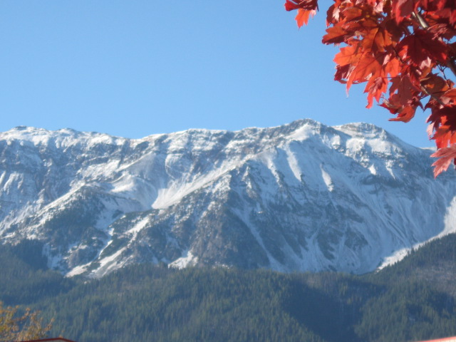 A clip of the fall colors in Joseph with the Wallowa Mountain range in the background