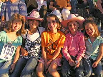 Cousins at the Hinckley Pioneer Day Rodeo.