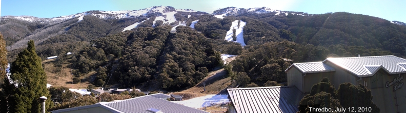 This is all man-made snow. They finally got a decent snowfall three days later.