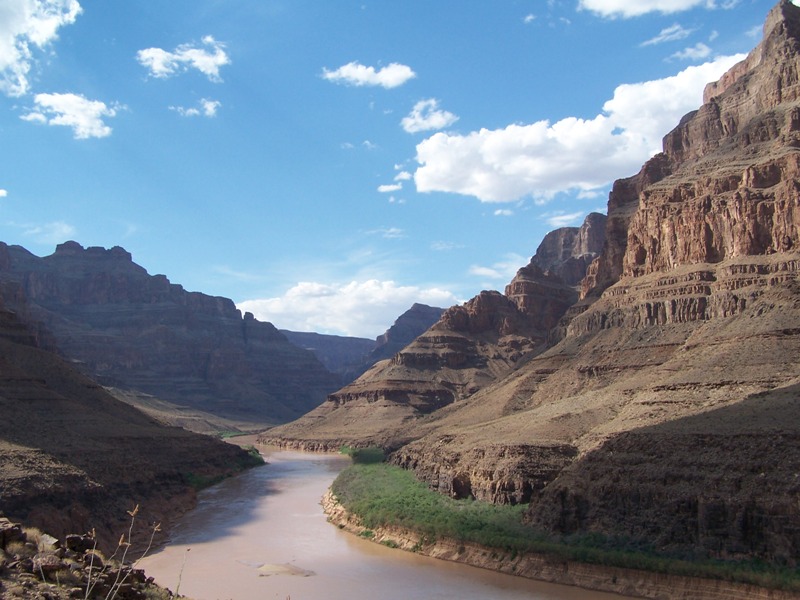 on the bank of the Colorado River