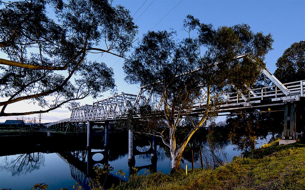 Oldest surviving Allan truss bridge still in service. It must be Heritage listed for the amount spent on it.