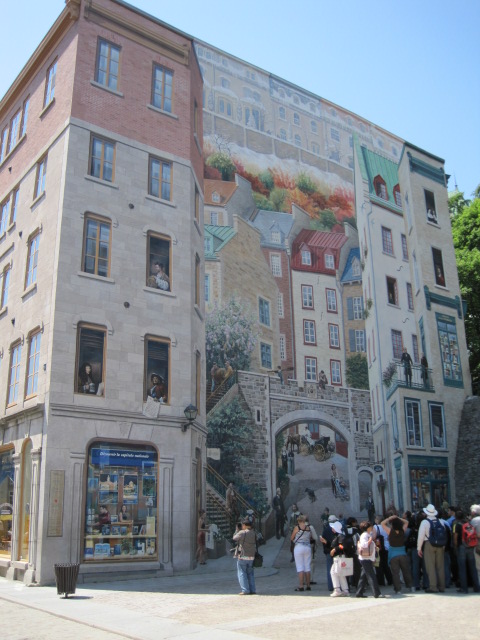 Quebec City mural.