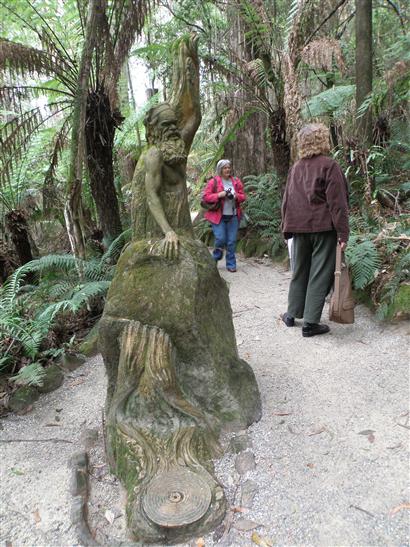 on a path in the Sanctuary.