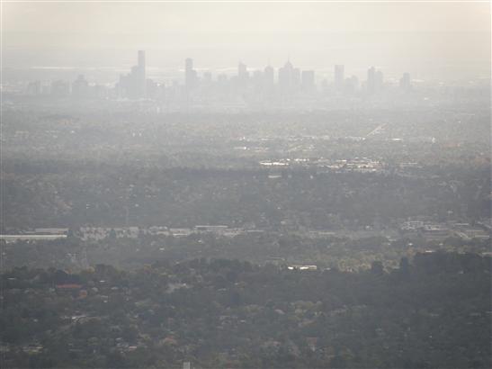 from the top of the Dandenongs.